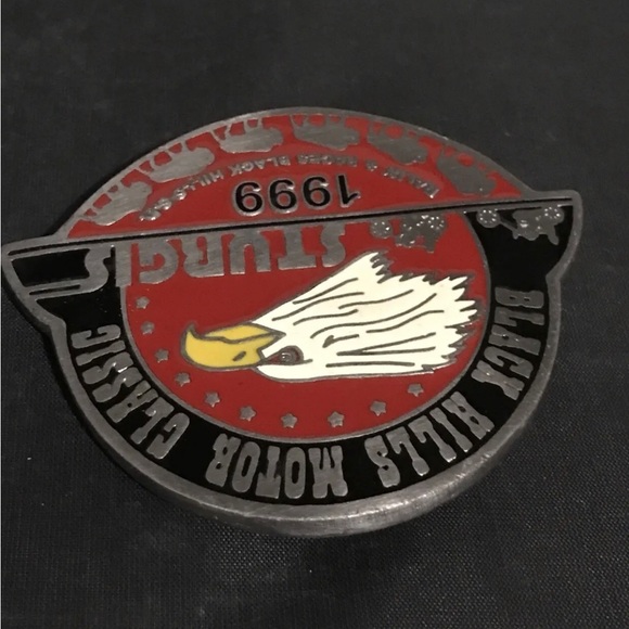 1999 Pewter Belt Buckle Black Hills Motor Classic Sturgis - Rally & Races S.D. - Picture 7 of 12